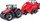 Lodër traktor Massey Fergusson 8740S i kuq, me ngritës bale, 10 cm