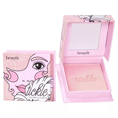 Shkëlqyes Benefit Tickle Golden Powder Highlighter, 8 g