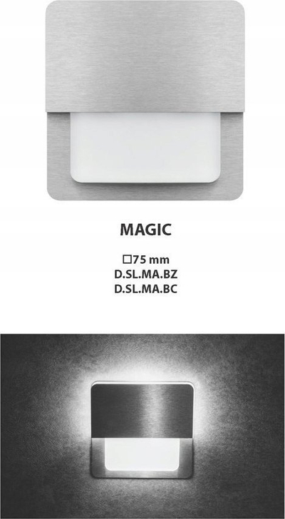 Dritë shkalle LED Kanlux Magic, 0.8W, 12V, çelik i argjendtë