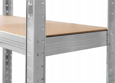 Rafte metalike për magazinim Home, 5 rafte, mban 875 kg, gri