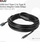 Kabllo USB Club 3D CAC-1538, USB-A me USB-C, 10 m, e zezë