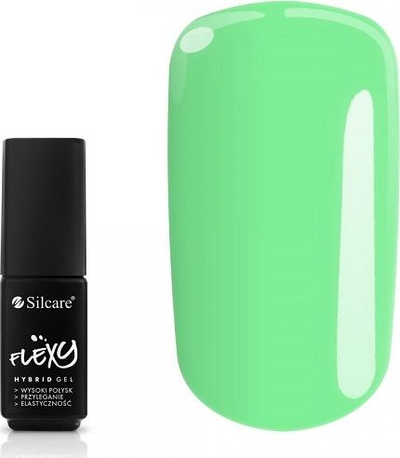 Llak xheli hibrid Silcare Flexy 94, 4.5g, jeshile me shkëlqim