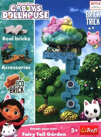 Set ndërtimi Brick Trick Fairy Garden, kështjellë me tulla, për kalamaj