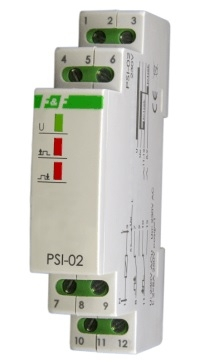 Konvertor sinjali F&F PSI-02, impulse 1 s, 24V, gri