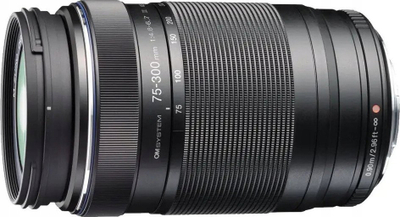 Objektiv OM System M.Zuiko Digital ED 75-300mm F4.8-6.7 II, super telefoto zoom, filetë filtri 58mm, i zi