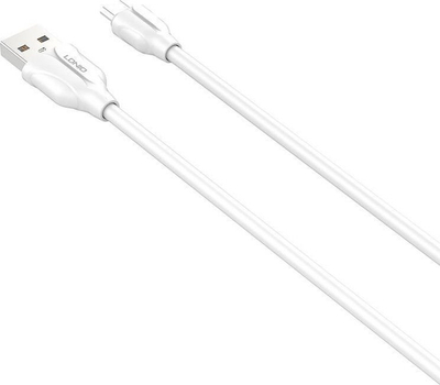 Kabllo karikimi LDNIO LS361 MicroUSB, 1m, 2.4A, e bardhë