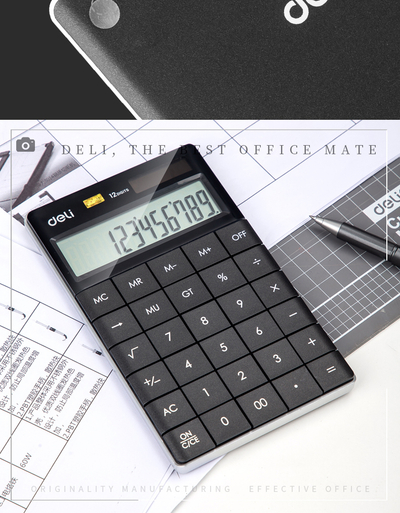 Kalkulator DELI 1589p modern 12digit i zi 1/10