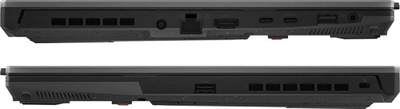 Laptop ASUS TUF Gaming A15, 15.6", AMD Ryzen 7 7735HS, 16 GB RAM, 1 TB SSD, NVIDIA GeForce RTX 4060, i zi dhe i hirtë