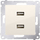 Karikues muri Kontakt Simon DC2USB.01/41, 2x USB 2.1A 5V, ngjyrë krem