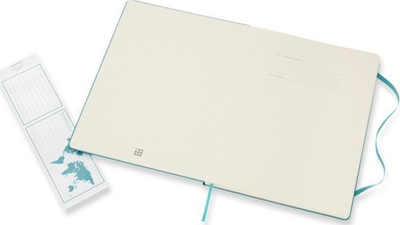 Fletore Moleskine Ruled Notebook XL, kapak i fortë, 192 faqe, Reef Blue