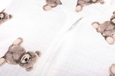 Qese gjumi verore për fëmijë Teddy Bears, muslin pambuku 100% organik, 0.5 TOG, nga 1 deri 2.5 vjeç