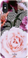 Mbrojtëse për iPhone Xs Max Puro Glam Geo Flowers, rozë