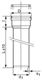 Цевка за канализација Магнапласт KGEL 160 mm, должина 3 m, портокалова