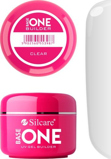 Xhel ndërtues për thonj Silcare Base One Builder, UV, 5g, transparent