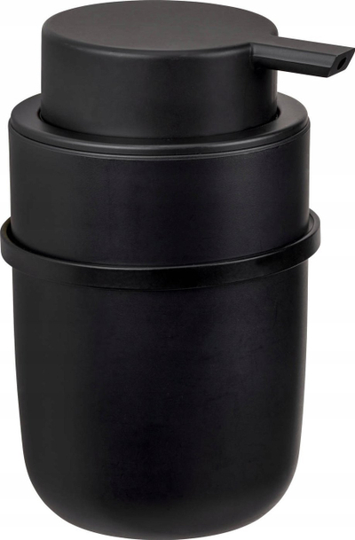 Dozator sapuni Wenko Turbo-Loc Carpino, 8 x 13 x 10 cm, plastikë edhe metal, i zi