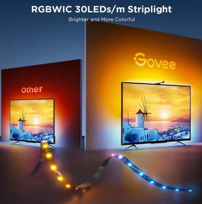 Dritë ambientale TV Govee Envisual 3S Smart, për 55\" 65\", LED RGB