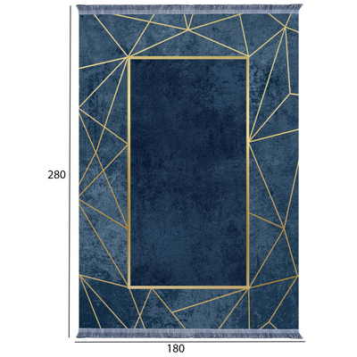 Tepih ndenjeje JOSIANE 180×280 cm (HM7723.28), kaltër/ ari
