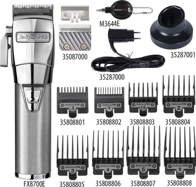 Машина за шишање BaBylissPRO FX8700E, професионална, со и без кабел, метална