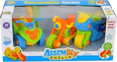 Set lodrash montuese Adar Vehicles, 3 makina, për kalamoj 3+, shumëngjyrësh