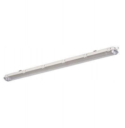 Strehë e jashtme sipërfaqe IP65 për 2 tuba LED T8 2x36W G13 1270mm, plastike, gri