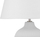 Lampë tavoline FERGUS Ceramic White, bazë qeramike, abat-jour tekstili, e bardhë