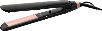 Presë flokësh Philips StraightCare Essential BHS378/00, pllaka qeramike me keratinë, jonizim, e zezë