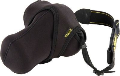 Mbulesë mbrojtëse aparati Walimex Pro Neoprene, për SLR me objektiv, dyanshme, e zezë gri