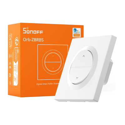 Çelës inteligjent roletash Sonoff Orb-ZBRBS MINI-ZBRBS-E, Zigbee, kontroll me përqindje, i bardhë