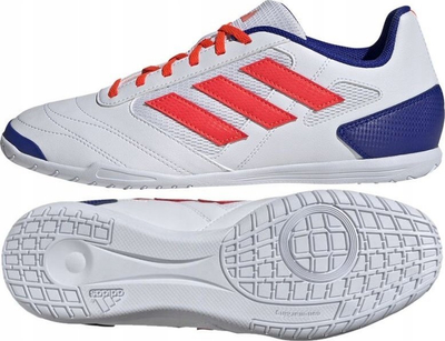 Këpucë futbolli për sallë Adidas Super Sala II, taban gome non marking, sintetike, të bardha
