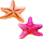Jastëk dekorues De Jong Marinelife Starfish, rozë, 55 cm