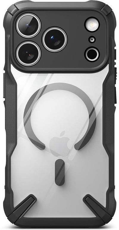 Kllëf telefoni Ringke Fusion X Magnetic MagSafe për iPhone 17 Pro Max, rezistent ndaj goditjeve, i zi