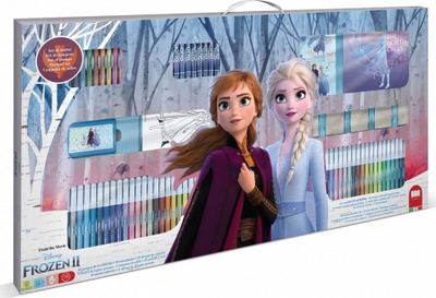 Set vizatimi Multiprint Frozen 2 Mega Coloring Set, me stampila dhe lapsa me ngjyra, për kalamaj, shumëngjyrësh