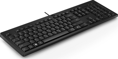 Tastierë HP 125 me kabllo USB, layout BE, e zezë