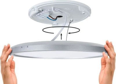 Lampë tavani Paulmann Atria Shine, LED, 29cm, 3000K, ngjyrë lisi