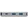 USB hub StarTech HB31C3A1CPD3, USB C, 3 porta USB, gri e zezë