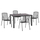 Set tavolinë 5-pjesësh (HM10533), gri