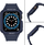 Byzylyk me kasë mbrojtëse Hurtel Protect Strap për Apple Watch 41 40 38mm, i fortë, blu