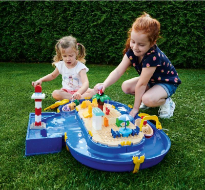 Lodër ujore dhe rëre Big Waterplay Holiday Peppa Pig, pistë uji, për fëmijë 3+