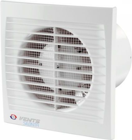 Ventilator muri Vents 125STH, fi 125mm, higrostat dhe timer, i bardhë