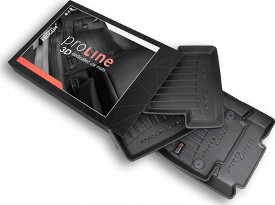 Tapeta makine FROGUM proLine 3D409965, set 3 copë, gomë, të zeza