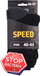 Çorape MagnumSpeed ​​Sock të zeza/hirta, nr 36-39