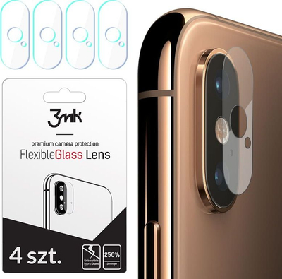 Xham mbrojtës për kamerë 3MK për Iphone X/Xs, 4 copë