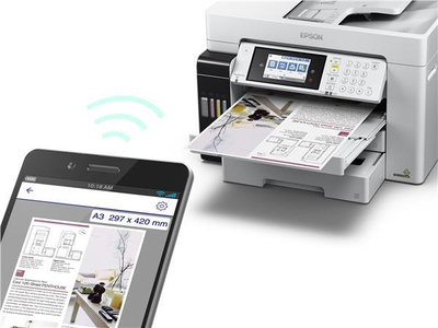 Printer multifunksional Epson EcoTank L15180, 4 në 1, A3, 25ppm, USB, i zi