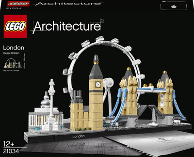 Set Lego Architecture 21034 London, 468 pjesë, shumëngjyrësh
