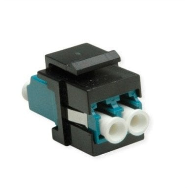 Adaptues fibër optike ROLINE Keystone LC LC Duplex, Singlemode OS2, i zi