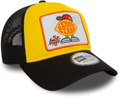 Kapele New Era Lemon Stand Patch A Frame Trucker, poliestër, snapback, e verdhë