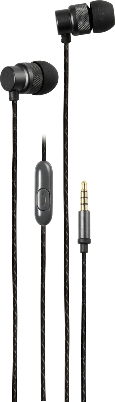 Kufje in-ear Vivanco 61739 Premium Design, me mikrofon, 3.5mm, të zeza