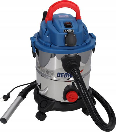 Fshesë industriale Dedra DED6597, 1600W, depozitë inoksi, e zezë
