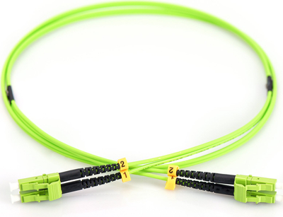 Kabllo optike Digitus FO Patch, LC LC, MM OM5, 7 m, jeshile