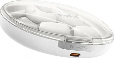 Kufje Bluetooth Baseus Eli Sport 1, open ear, 30 orë bateri, të bardha